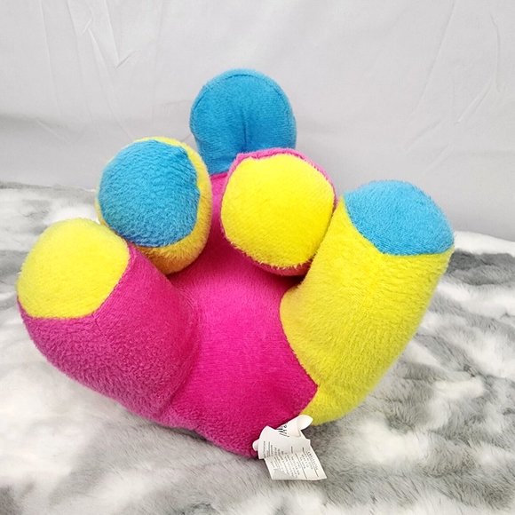 Kellytoy Pink Blue Yellow Colorblock Donkey Stuffed Animal Plush Toy- 2013 - 11" - Picture 5 of 8